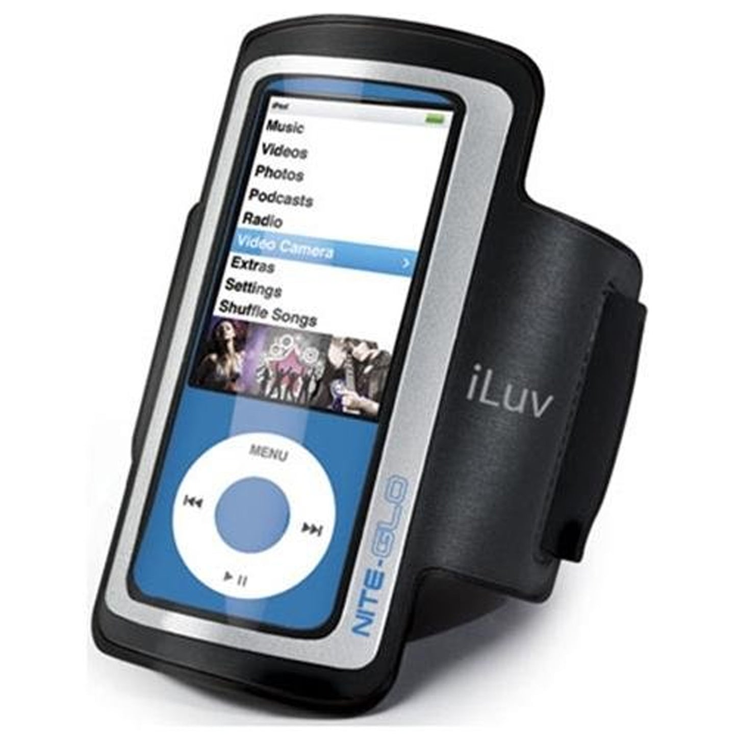 iLuv ICC213 Armband Case w Reflector for iPod Nano 5th Generation - Black