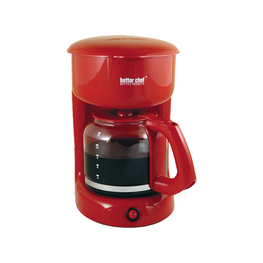Better Chef 12-cup Red Coffee Maker Machine