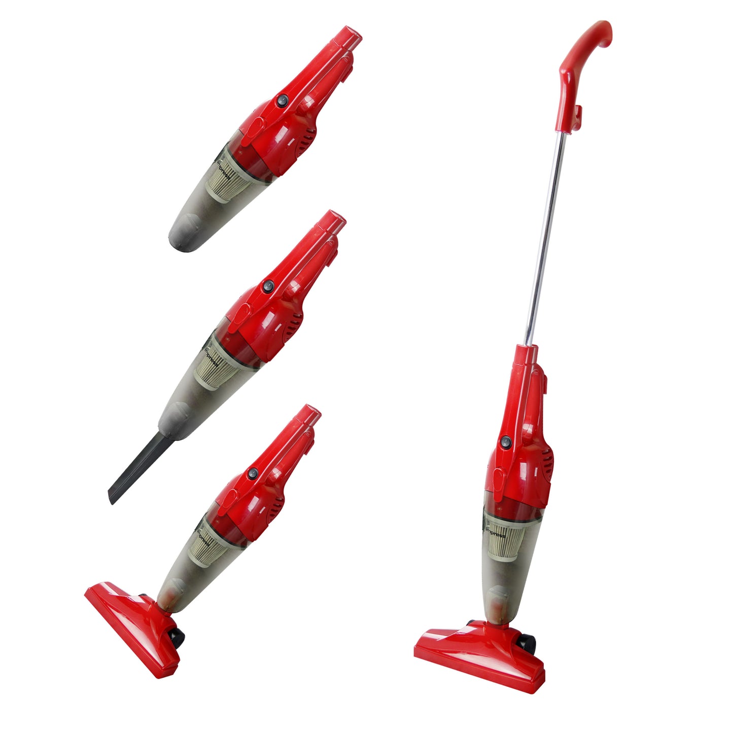 Impress GoVac Red 2-in-1 Upright AND Handheld Vacuum Cleaner