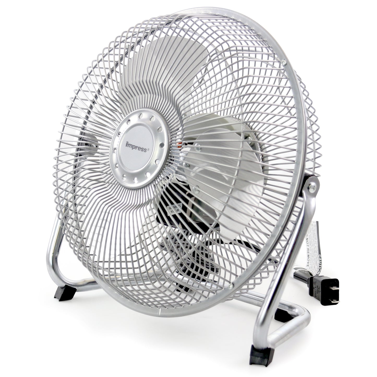 Impress 9" 3-Speed Silver All Metal High Velocity Floor Table Desk Fan IM-709V