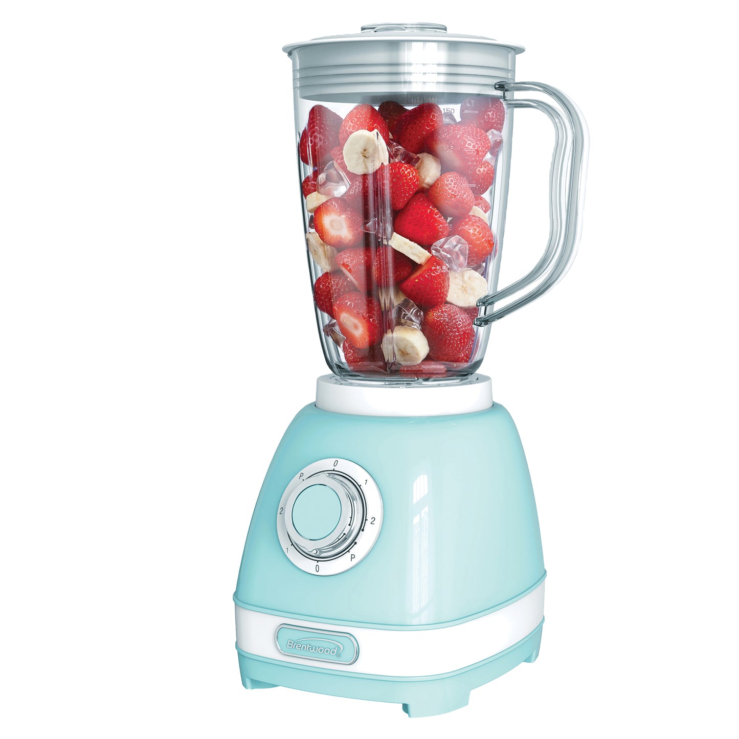 Brentwood JB-330BL 2 Speed Retro Blender in Blue w 50 oz Plastic Jar
