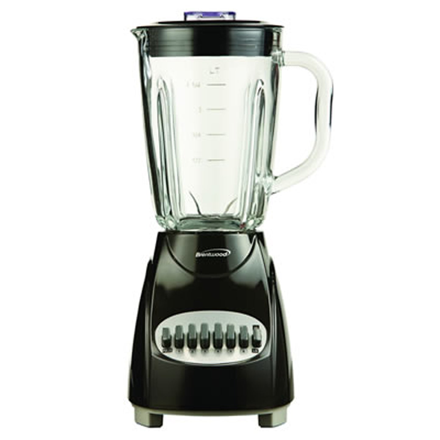 Brentwood 12 Speed Blender w Glass Jar in Black