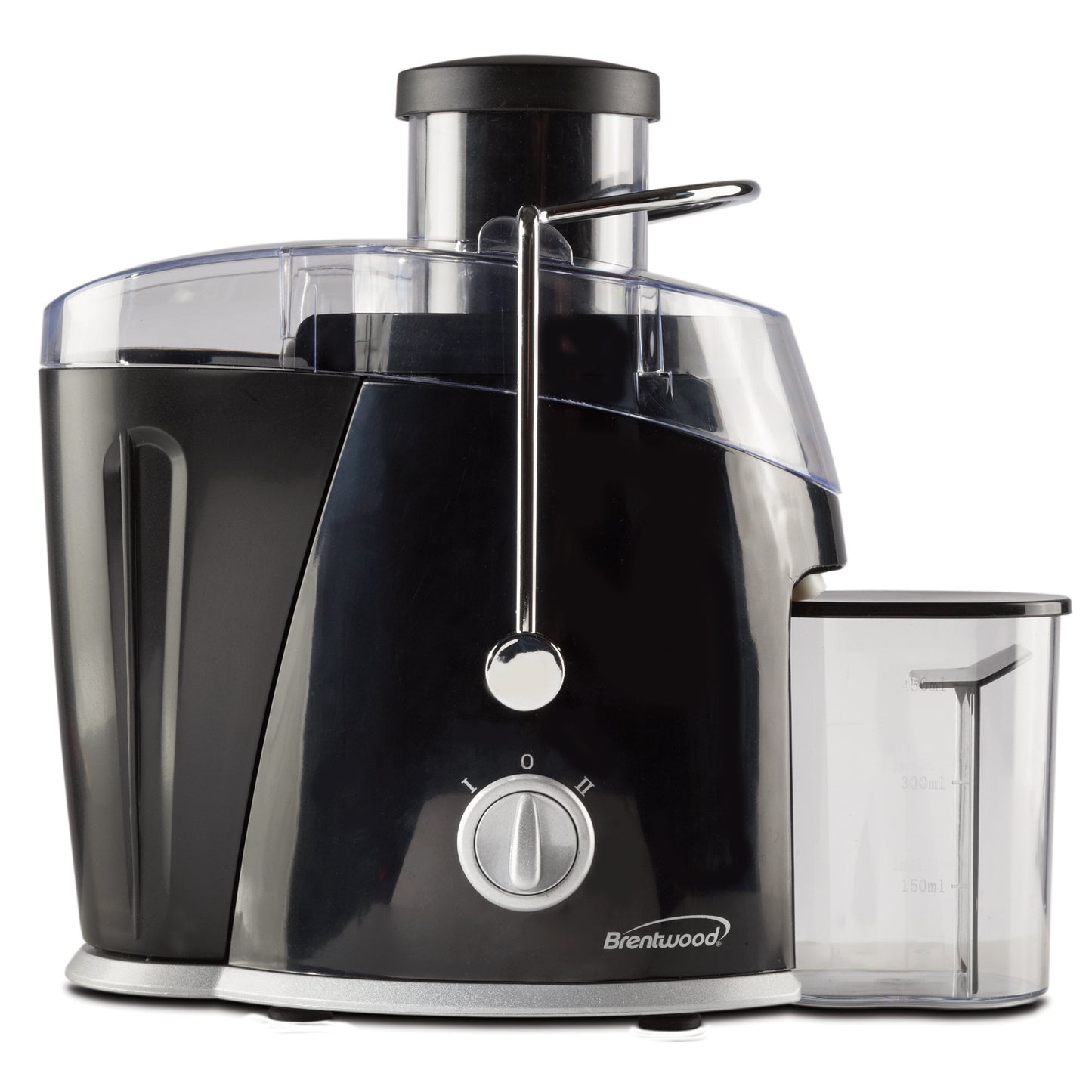 Brentwood 400W Black 2-Speed Juice Extractor with Graduated 15 oz Jar and Lid