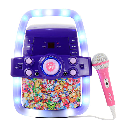 Shopkins Flashing Light Karaoke Machine w Microphone