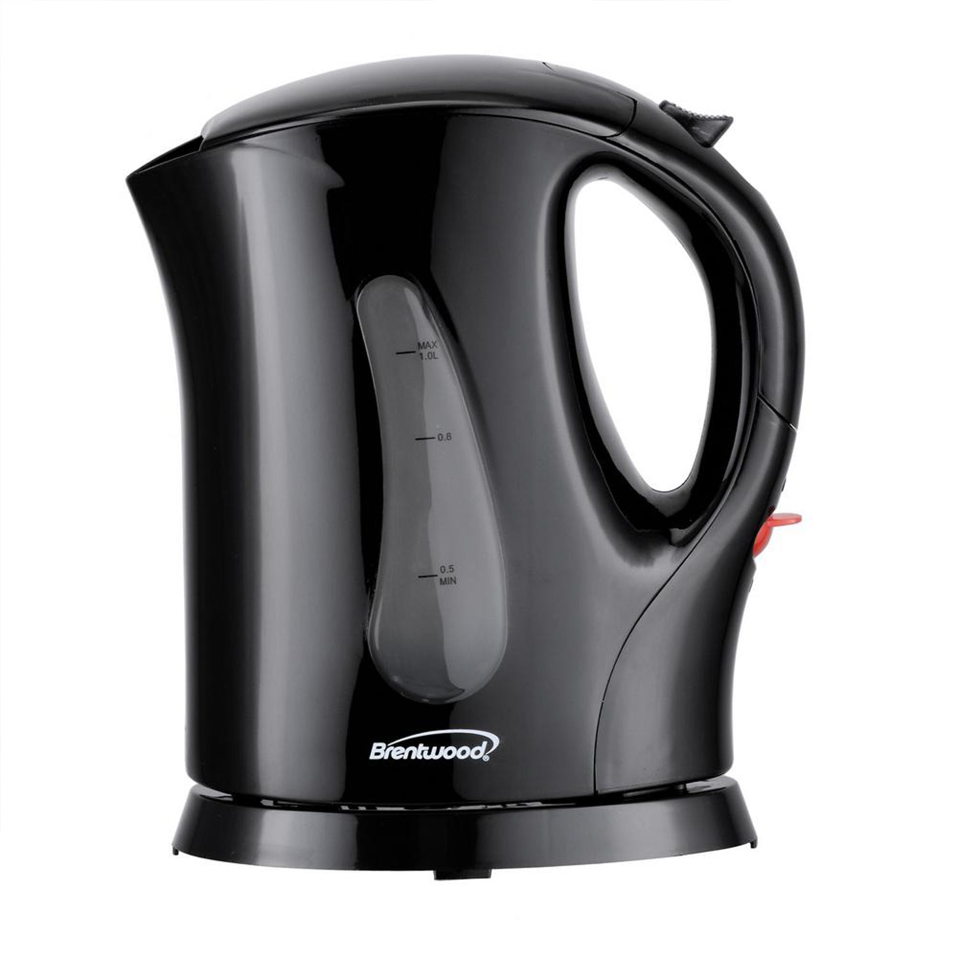 Brentwood 4 Cup 900 Watt Cordless Electric Tea Kettle in Black w Removable Mesh