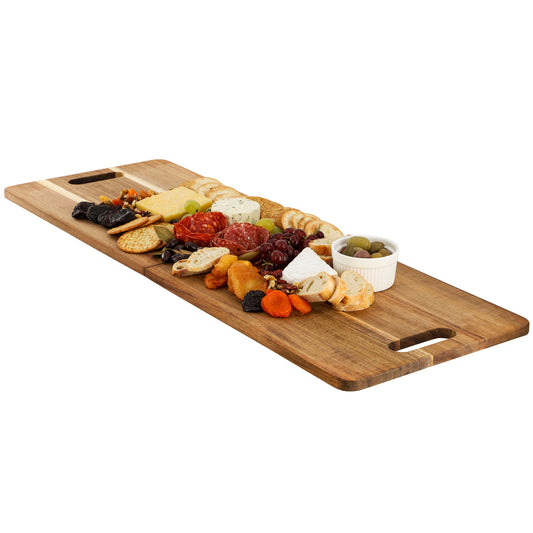 MegaChef 33 x 12" Acacia Wood Folding Charcuterie Serving Board