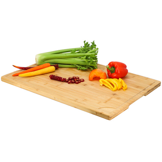 MegaChef Bamboo 24 x 18" Large Cutting Prep & Serving Board
