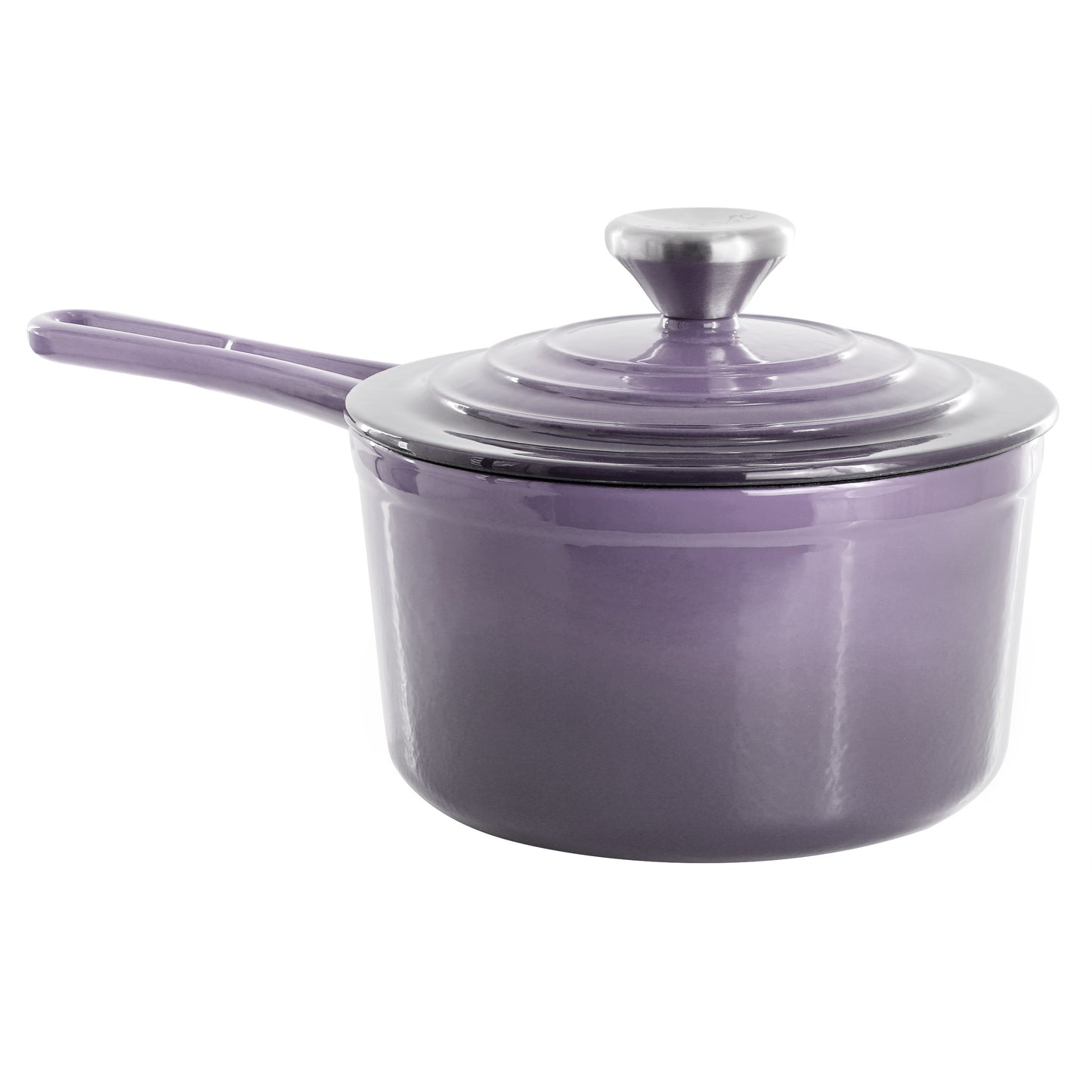 MegaChef 2 qt Enameled Cast Iron Sauce Pan in Gradient Purple