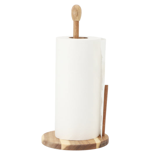 MegaChef 14" Acacia Wood Paper Towel Holder