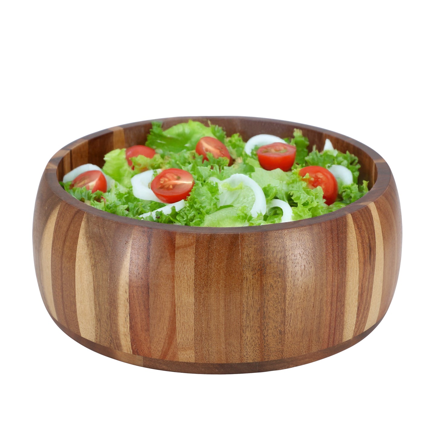 MegaChef 9.75" Acacia Wood Salad Bowl