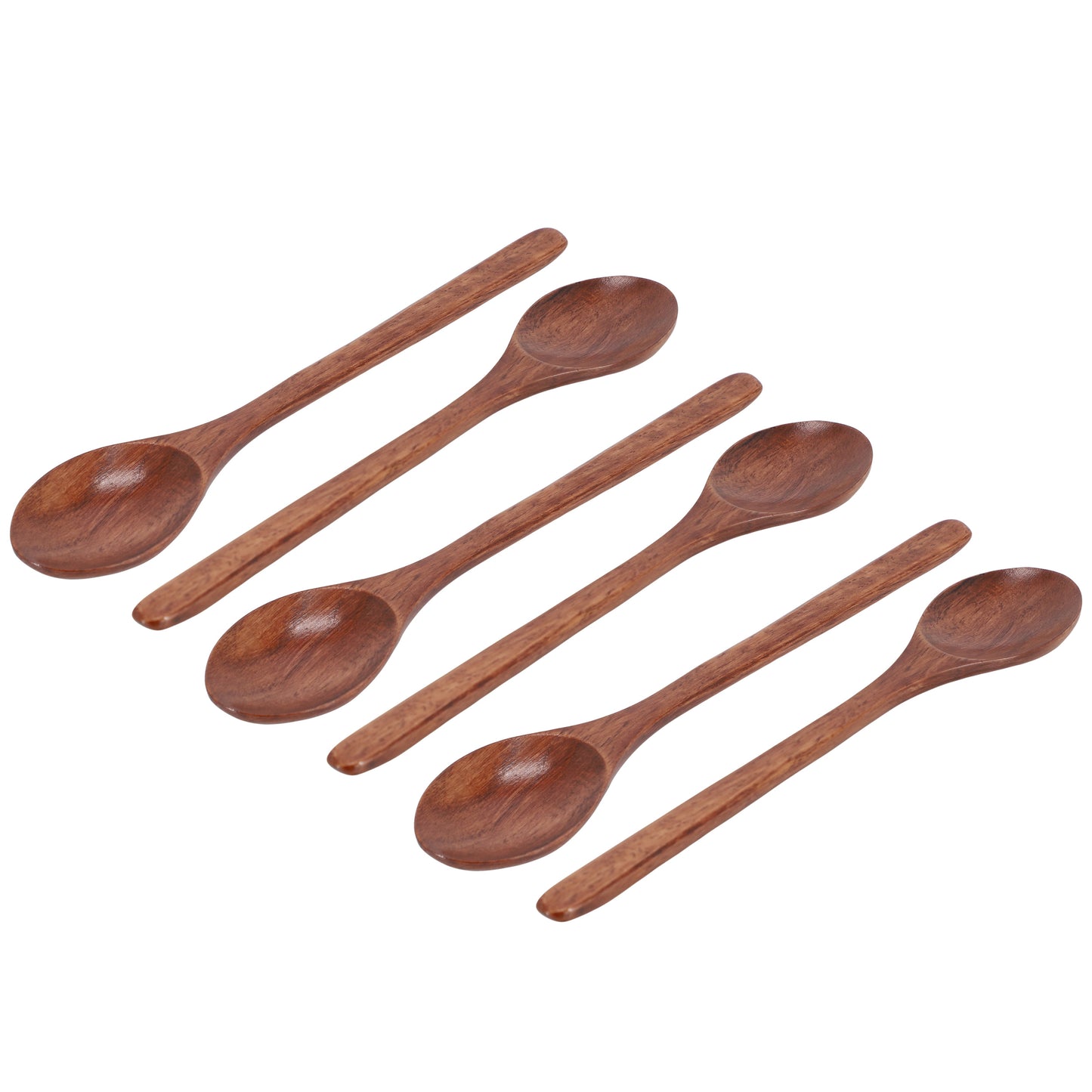 MegaChef 6 Piece 9" Acacia Wood Spoon Set