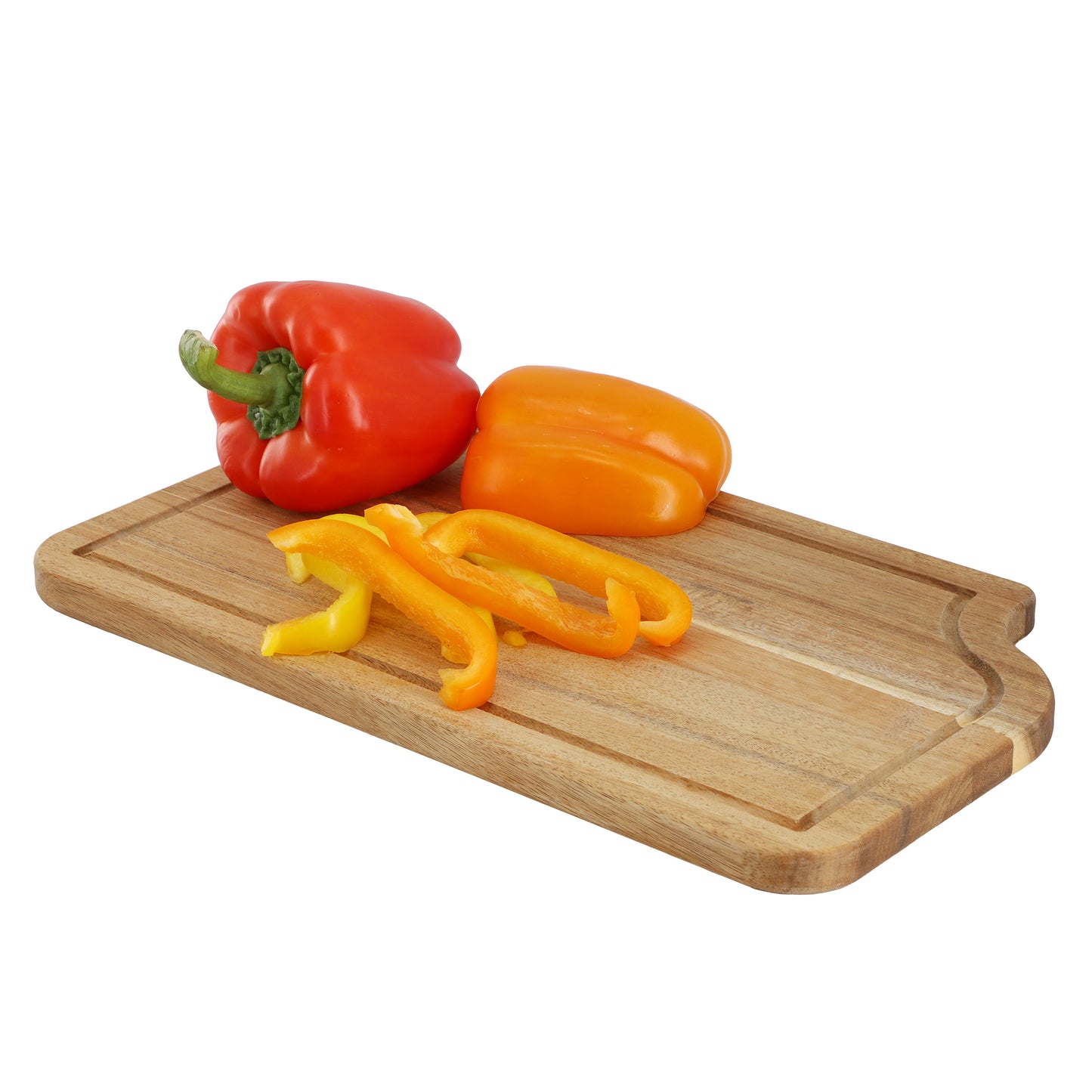 MegaChef 14 x 8.5" Acacia Wood Cutting Prep & Serving Butcher Cutting Board