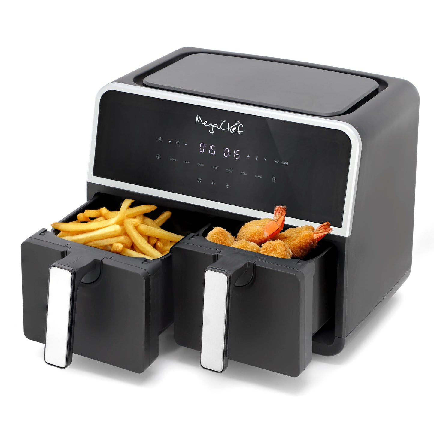 MegaChef Dual 4.8 + 4.8 qt Digital Electric Air Fryer