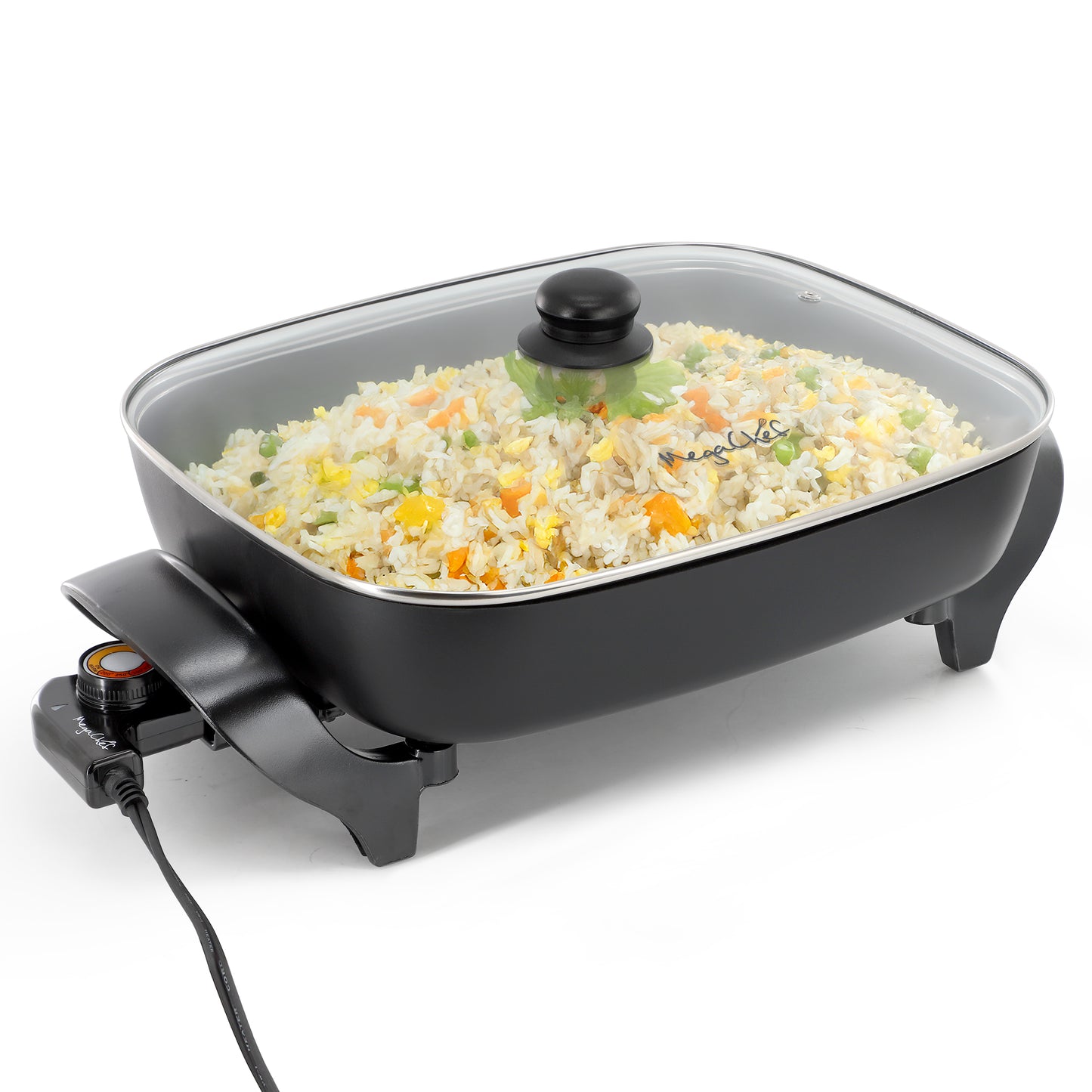 MegaChef 14.96" Electric Fry Pan w Non-Stick Coating