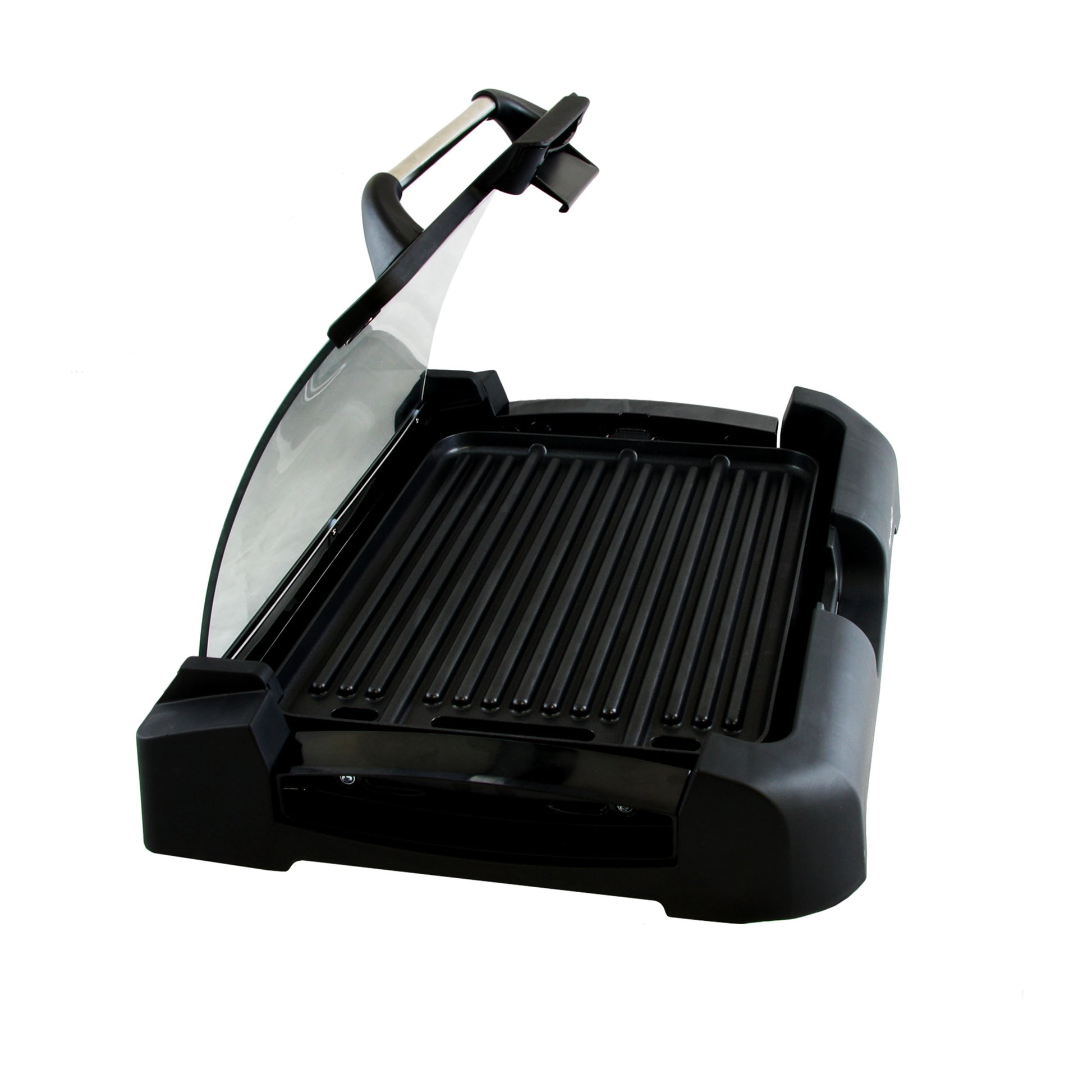 Megachef Reversible Indoor Grill & Griddle w Removable Glass Lid