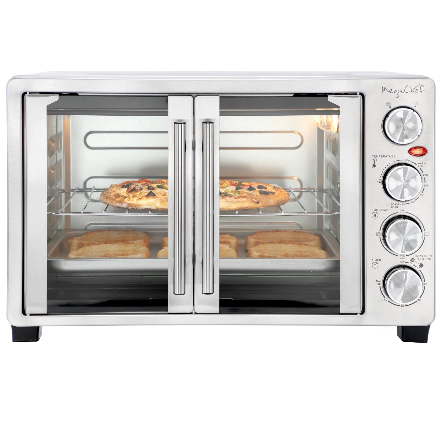 MegaChef 30 Liter French Door Multi-Function Electric Toaster Oven