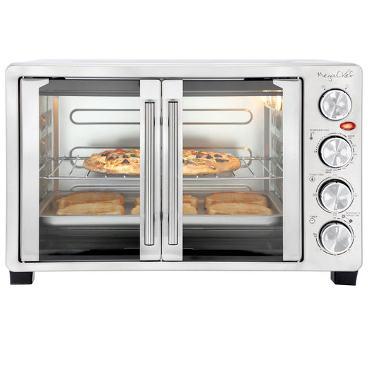 MegaChef 30 Liter French Door Multi-Function Electric Toaster Oven
