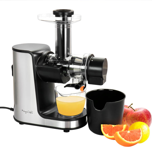 MegaChef Masticating Slow Juicer Extractor w Reverse Function Cold Press Juice