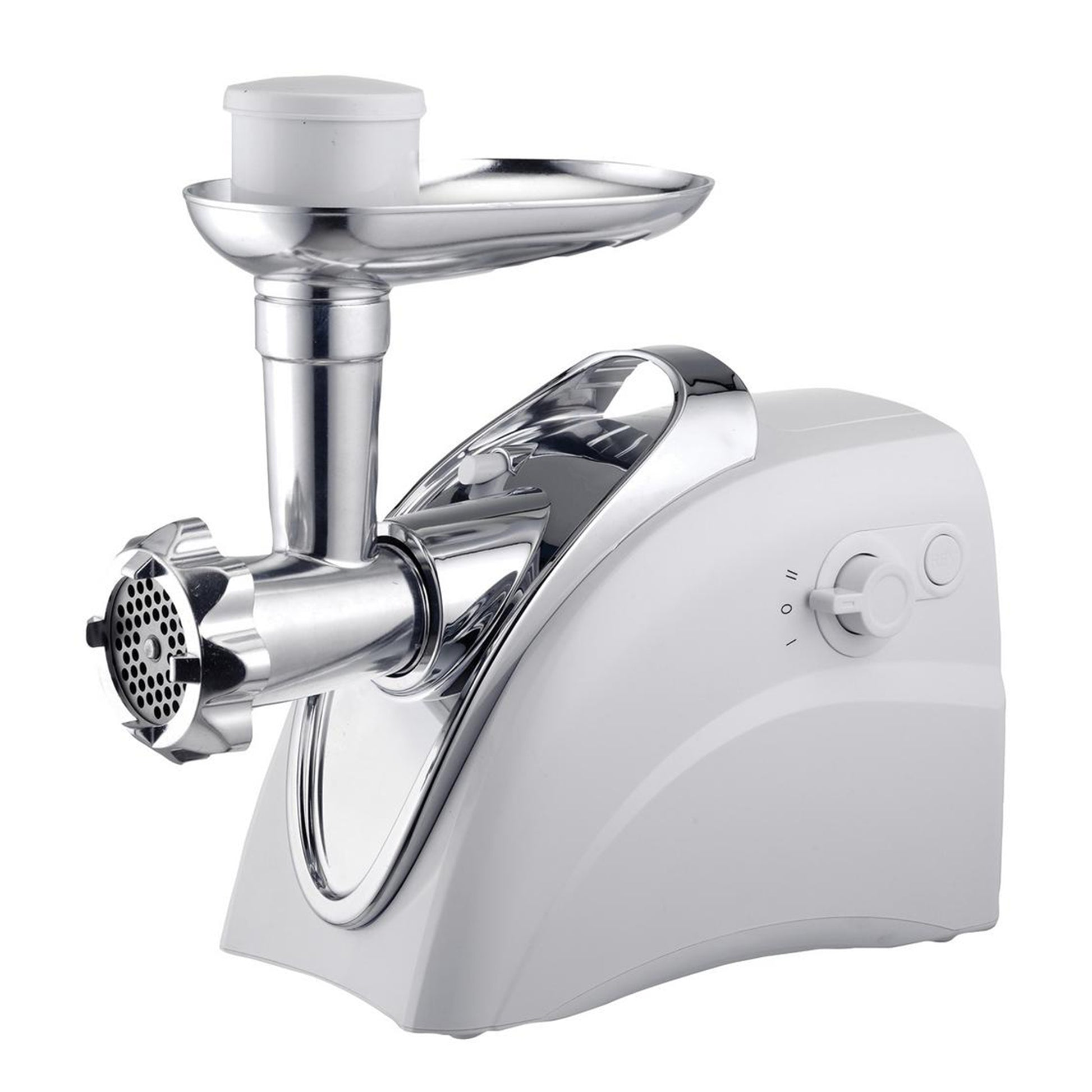 Brentwood 400 Watt Electric Meat Grinder & Sausage Stuffer in White