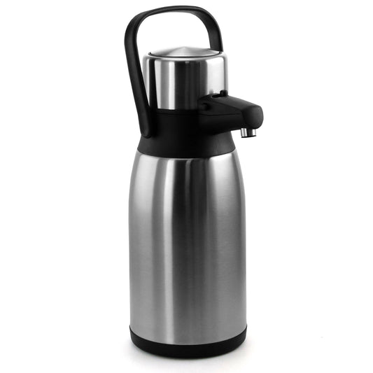 MegaChef 3 Liter Stainless Steel Airpot Hot Water Dispenser for Coffee & Tea