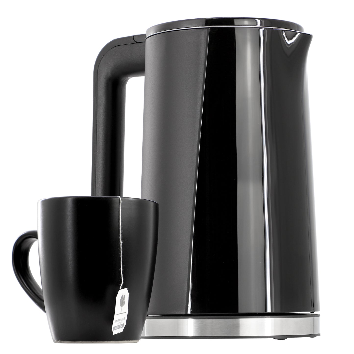 MegaChef 1.8 qt Stainless Steel Electric Tea Kettle Black