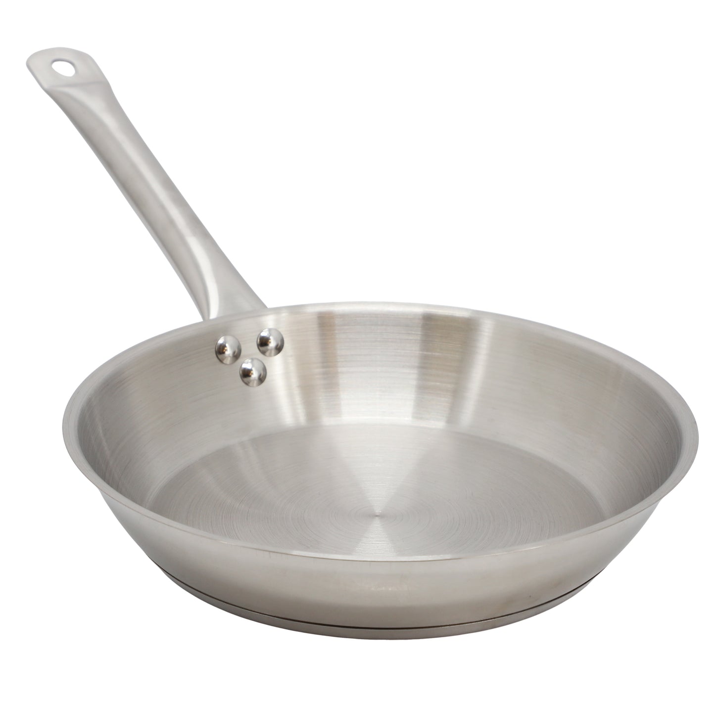 MegaChef Professional Kitchen 11" Round Stainless Steel Fry Pan Silver