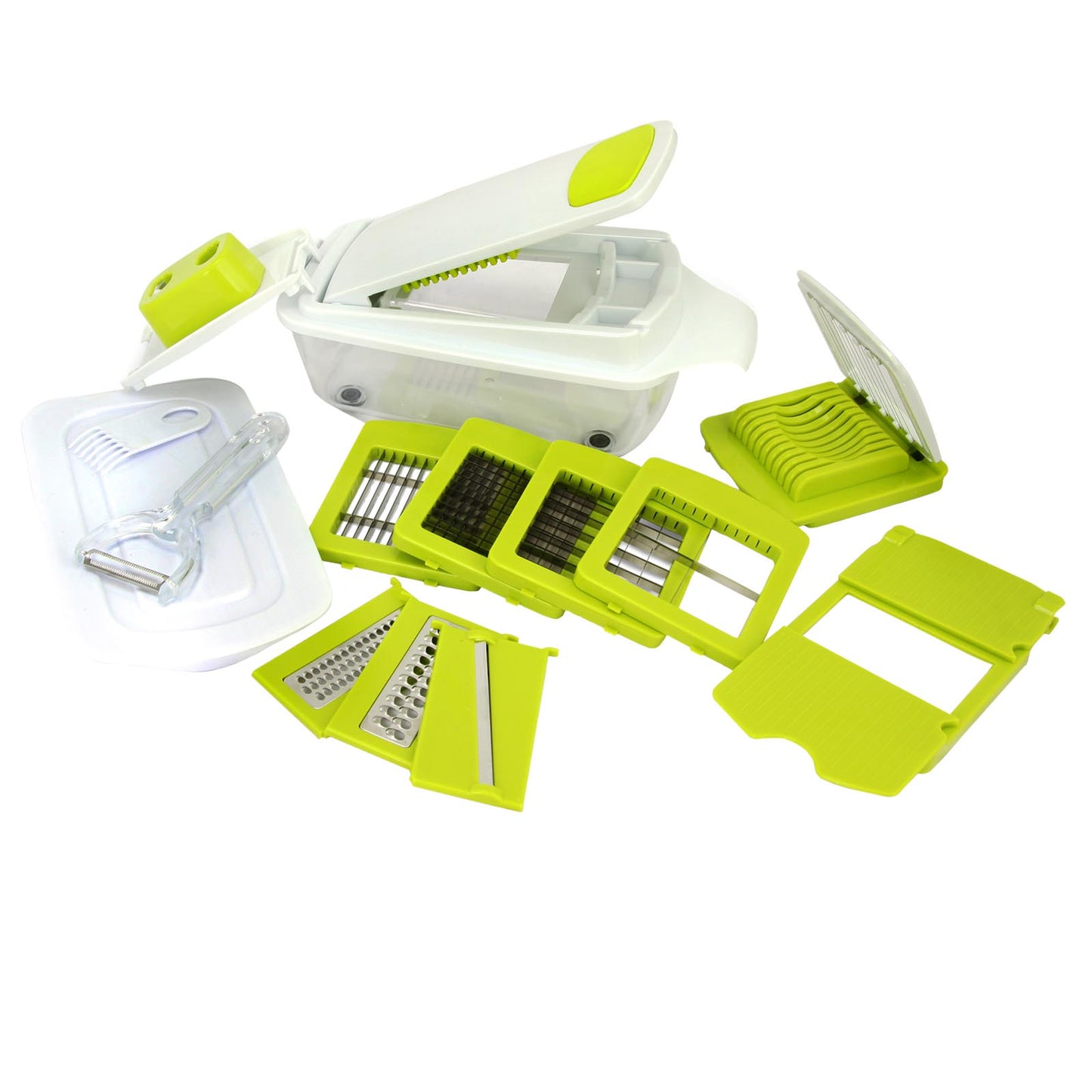 MegaChef 8-in-1 Multi-Use Slicer Dicer & Chopper w Interchangeable Blades Vege