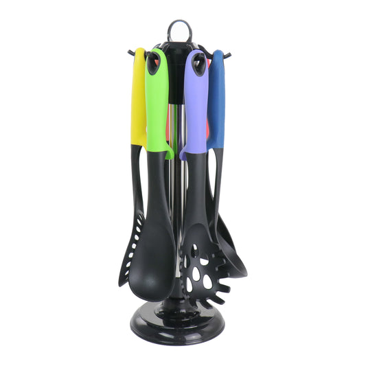 MegaChef Assorted Color Nylon Cooking Utensils Set of 7