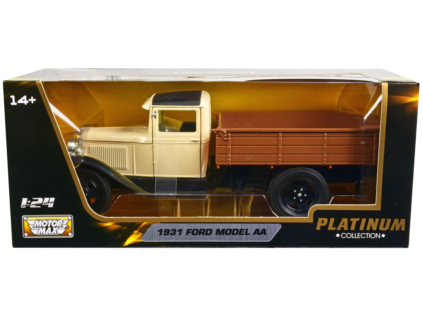 1931 Ford Model AA Pickup Truck Cream Black Platinum Collection Series 1/24 Die