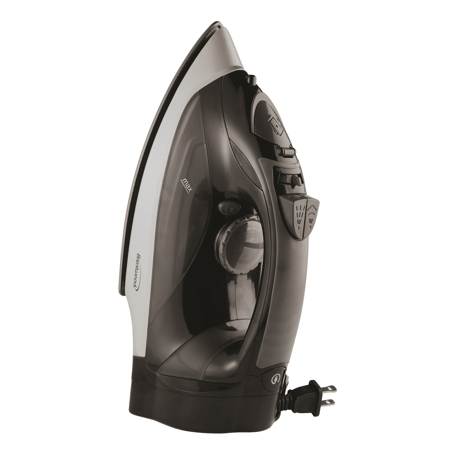 Brentwood Steam Iron w Retractable Cord - Black