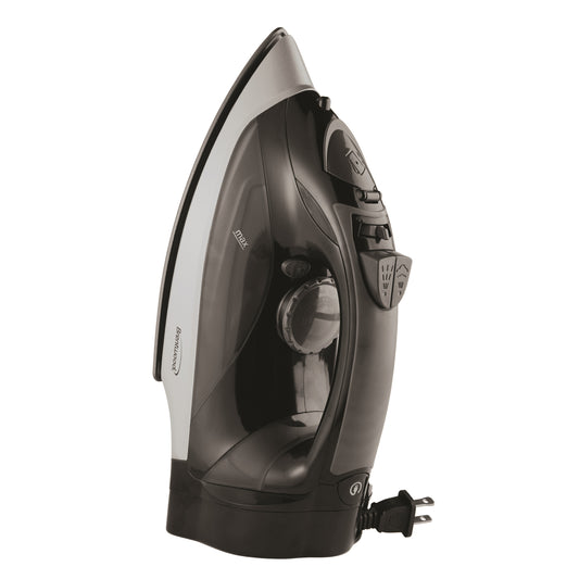 Brentwood Steam Iron w Retractable Cord - Black