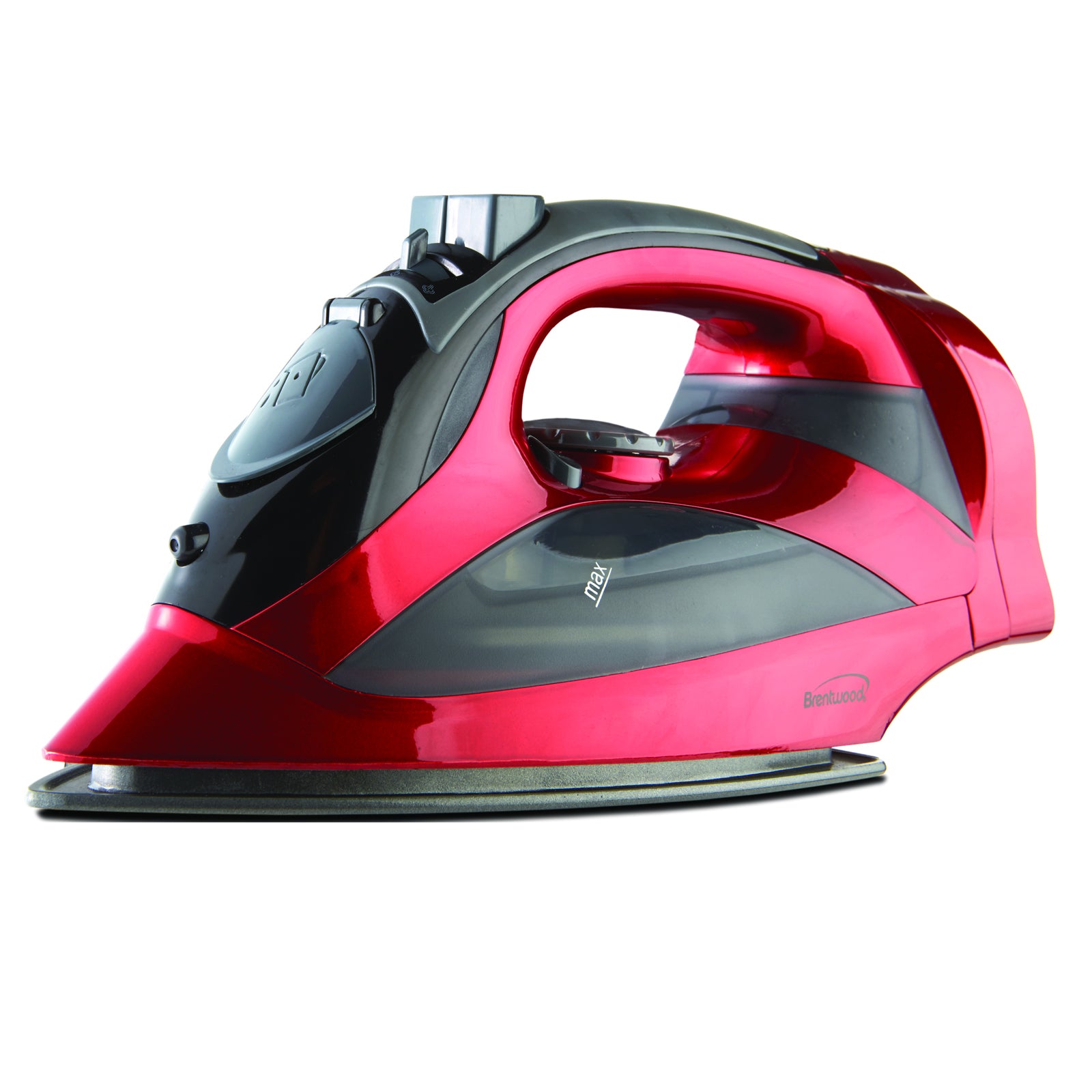 Brentwood Steam Iron w Retractable Cord - Red