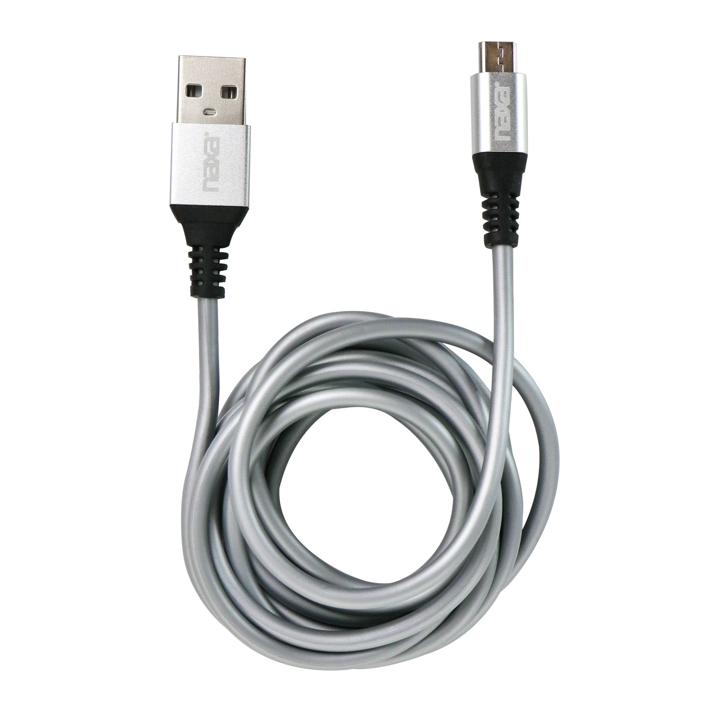 Naxa 6 Foot Fast Charge & Sync Round Miro USB Cable