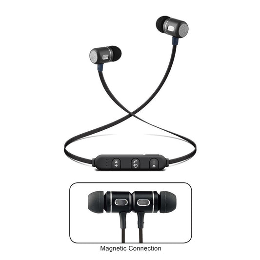 Bluetooth Isolation Earphones w Metal Magnet Microphone & Remote
