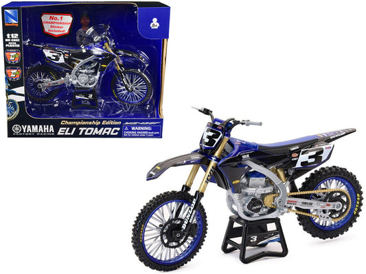 Yamaha YZ450F Championship Edition Motorcycle #3 Eli Tomac Yamaha Factory Racin