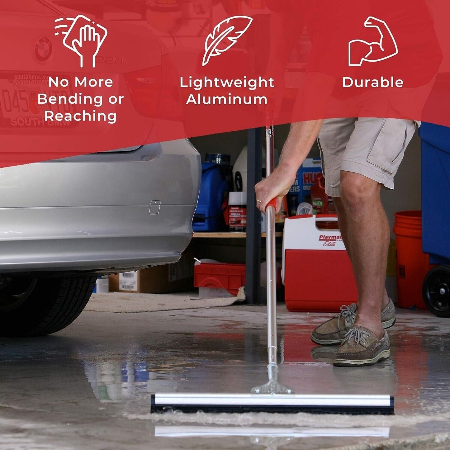 Shurhold 9' Adjustable Telescoping Extension Cleaning Painting Handle 63" - 108"