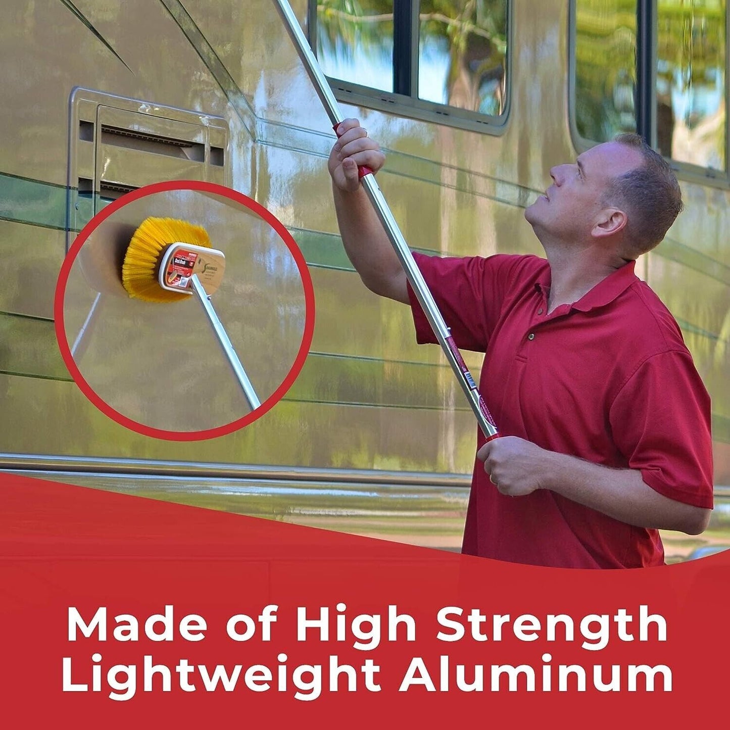 Shurhold 9' Adjustable Telescoping Extension Cleaning Painting Handle 63" - 108"