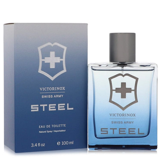 Swiss Army Steel by Swiss Army Eau De Toilette Spray   3.4 oz for Men