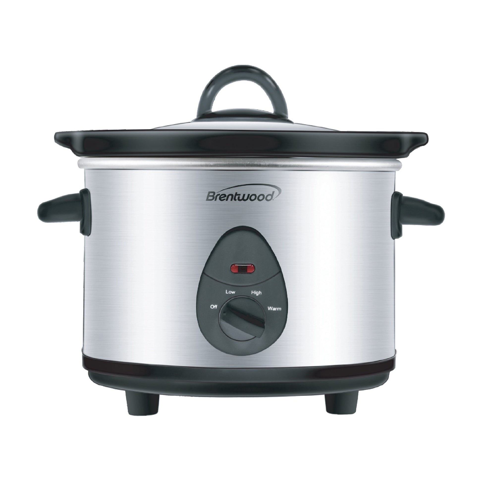 Brentwood 1.5 Qt Slow Cooker in Stainless Steel w 3 Settings
