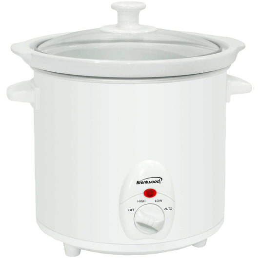 Brentwood 3 Qt Slow Cooker in White