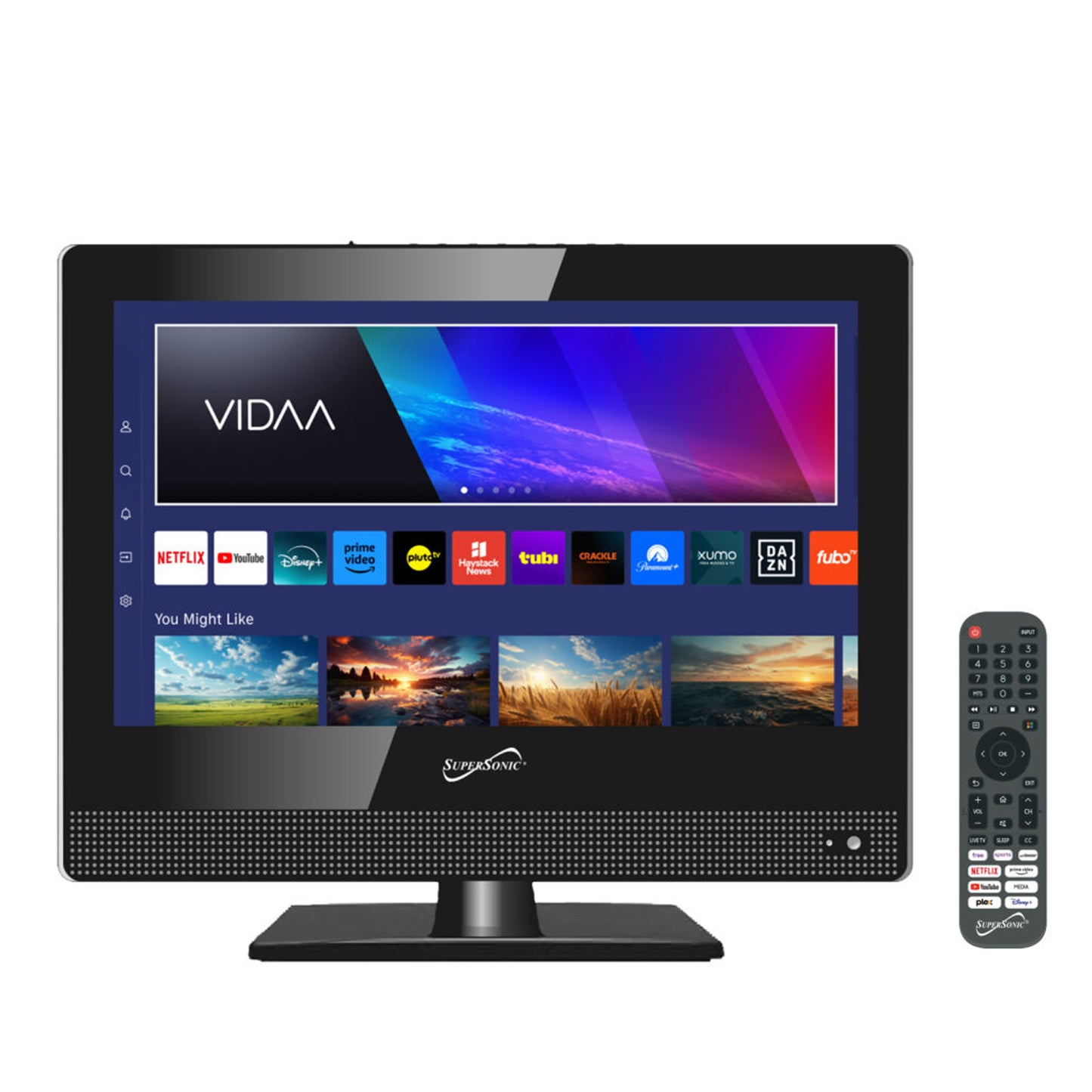 SuperSonic 15" Widescreen LED HDMI Smart TV in Black