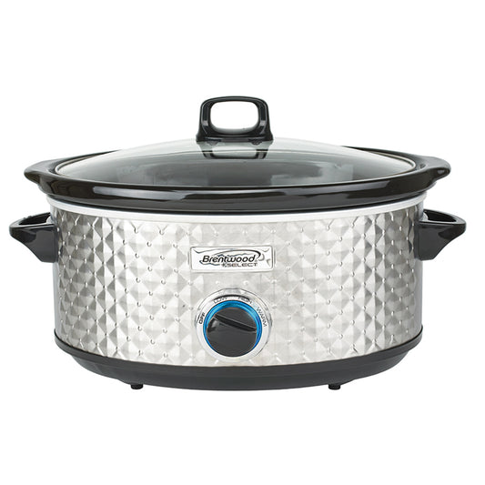 Brentwood Select 7 Qt Slow Cooker in Silver