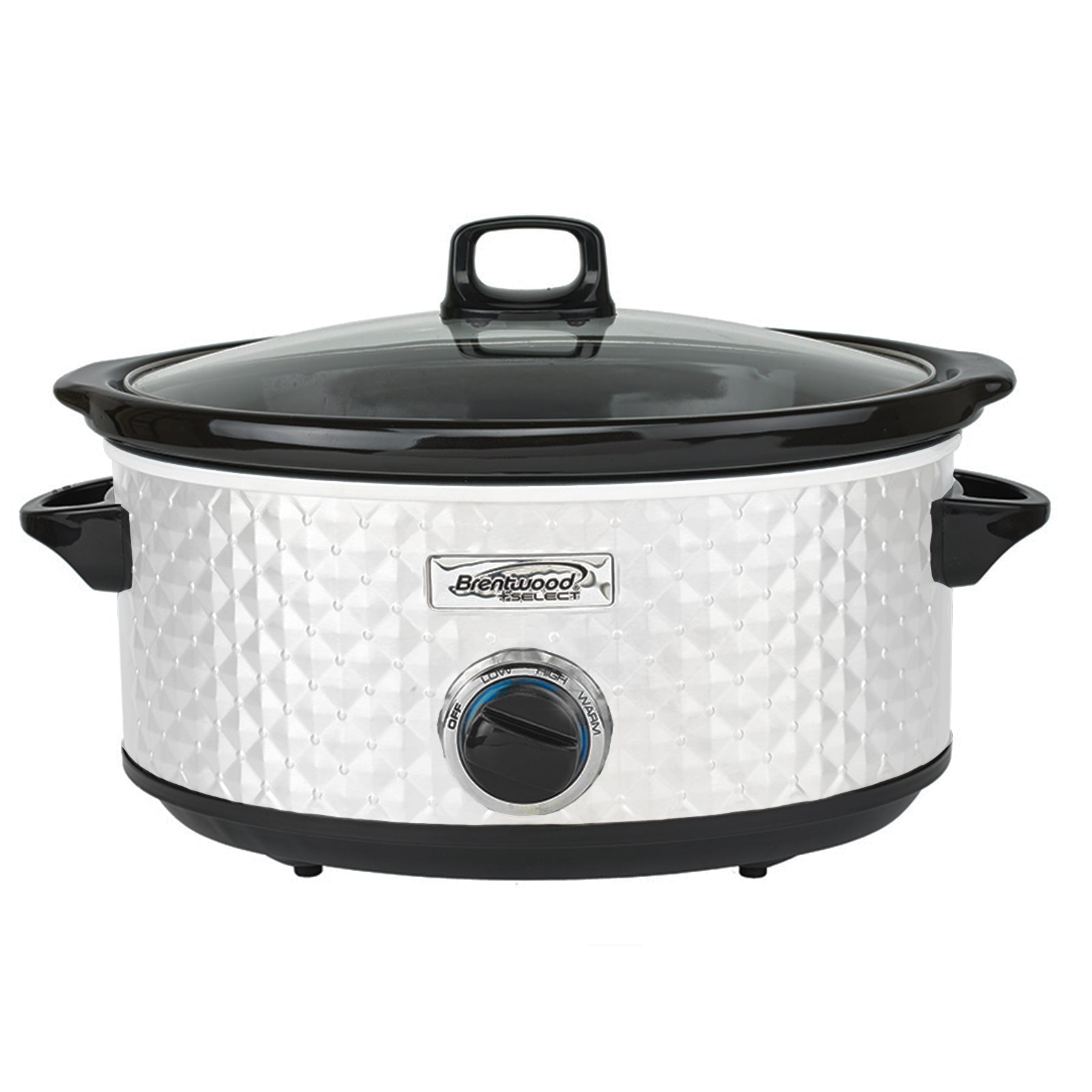 Brentwood Select 7 Qt Slow Cooker in White