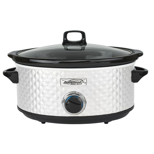 Brentwood Select 7 Qt Slow Cooker in White