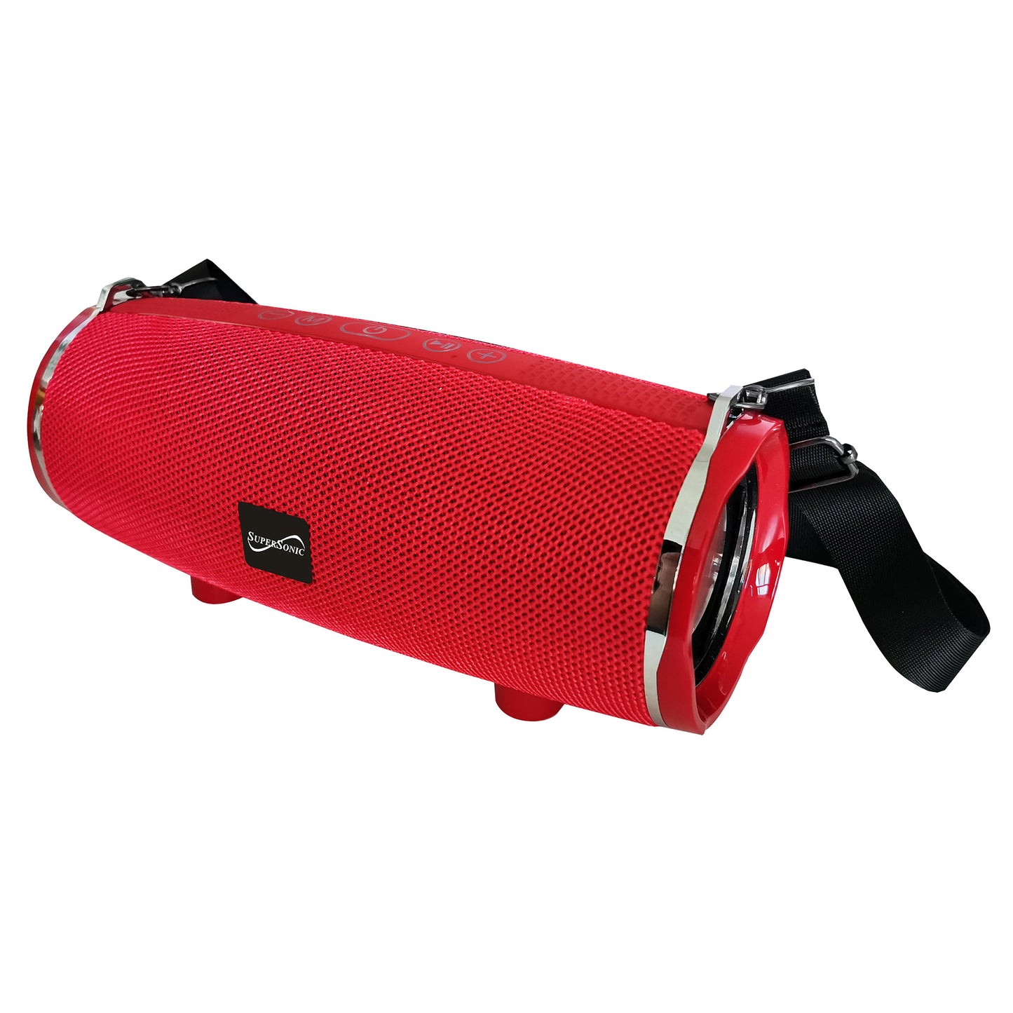 SuperSonic Portable Lightweight Bluetooth Speaker in Red