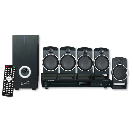 Supersonic 5.1 Channel DVD Home Theater System w USB Input & Karaoke Function