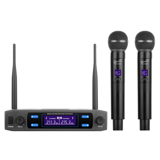 SuperSonic VHF Dual Channel Wireless Microphone System