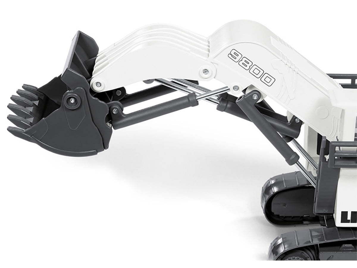 Liebherr R9800 Mining Excavator White Gray 1/87 HO Diecast Model Siku