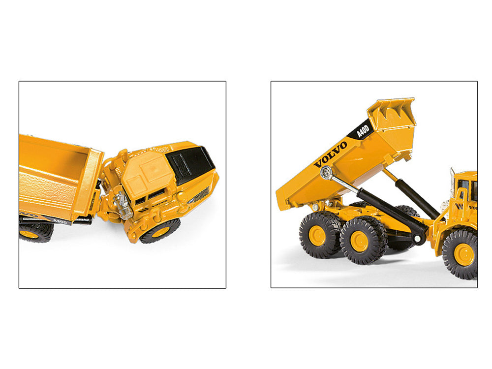 Volvo A40D Dump Truck Yellow 1/87 HO Diecast Model Siku