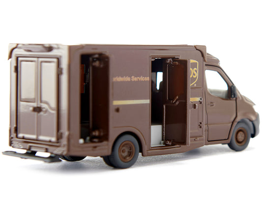 Mercedes-Benz Sprinter Van Brown UPS Worldwide Services 1/50 Diecast Car Siku